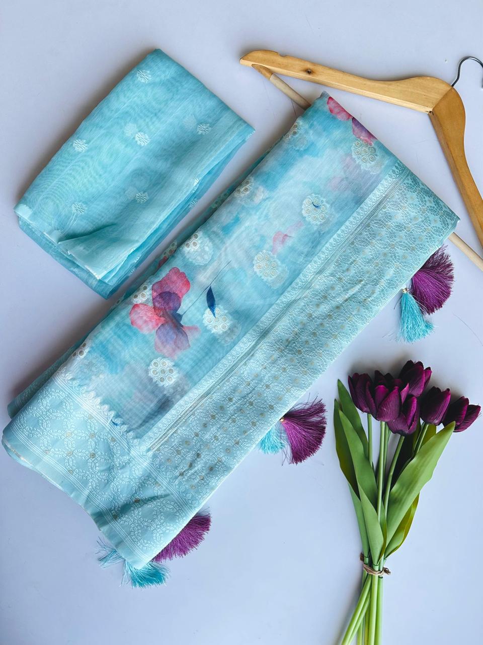 LACKNAVI SILK SAREE at whole sale price