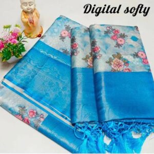 SOFTY DIGITAL SAREE at whole sale price